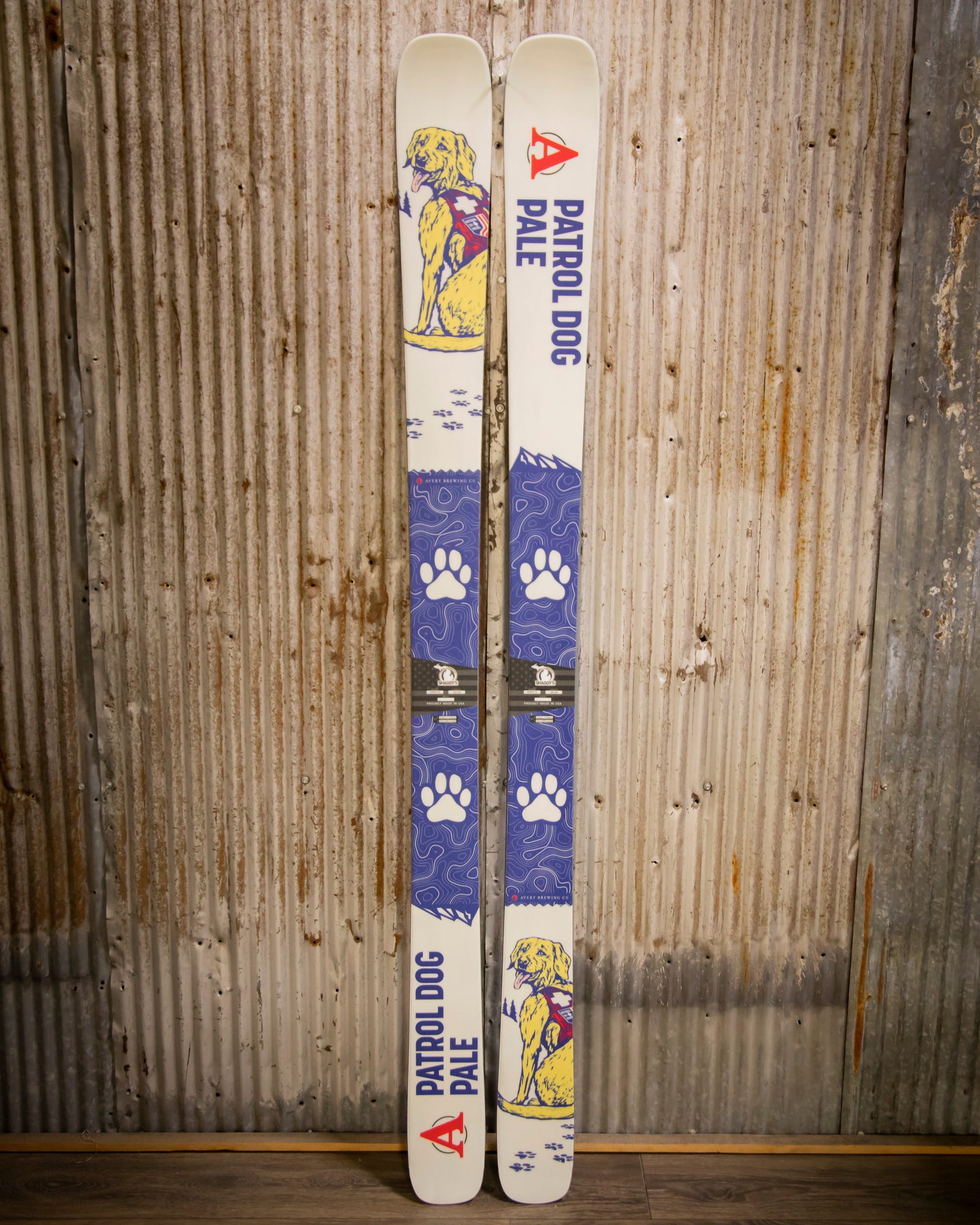 Limited Edition Avery Brewing Co. Patrol Dog Pale Ale Skis