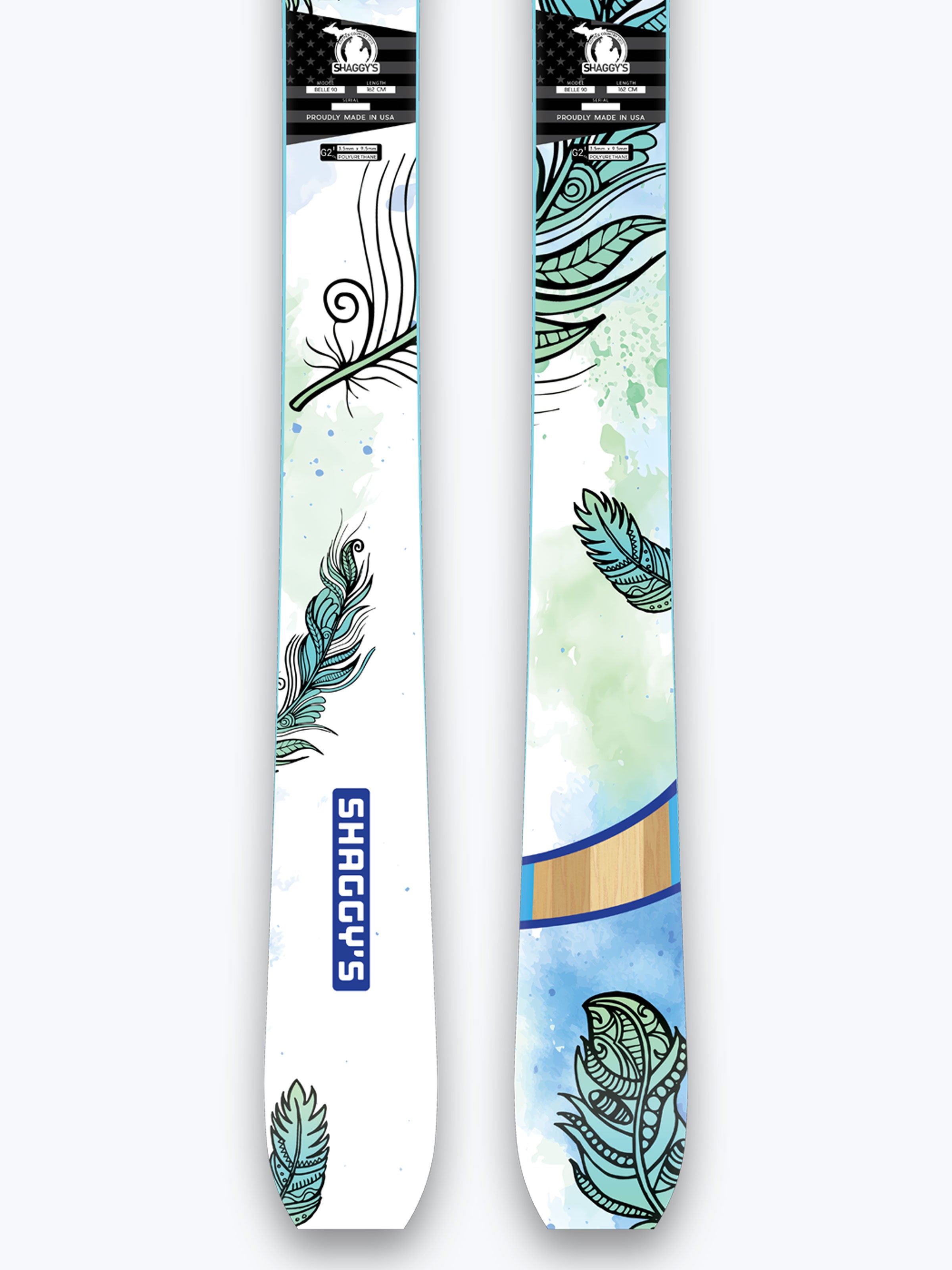 Belle 90 - Blue Feathers