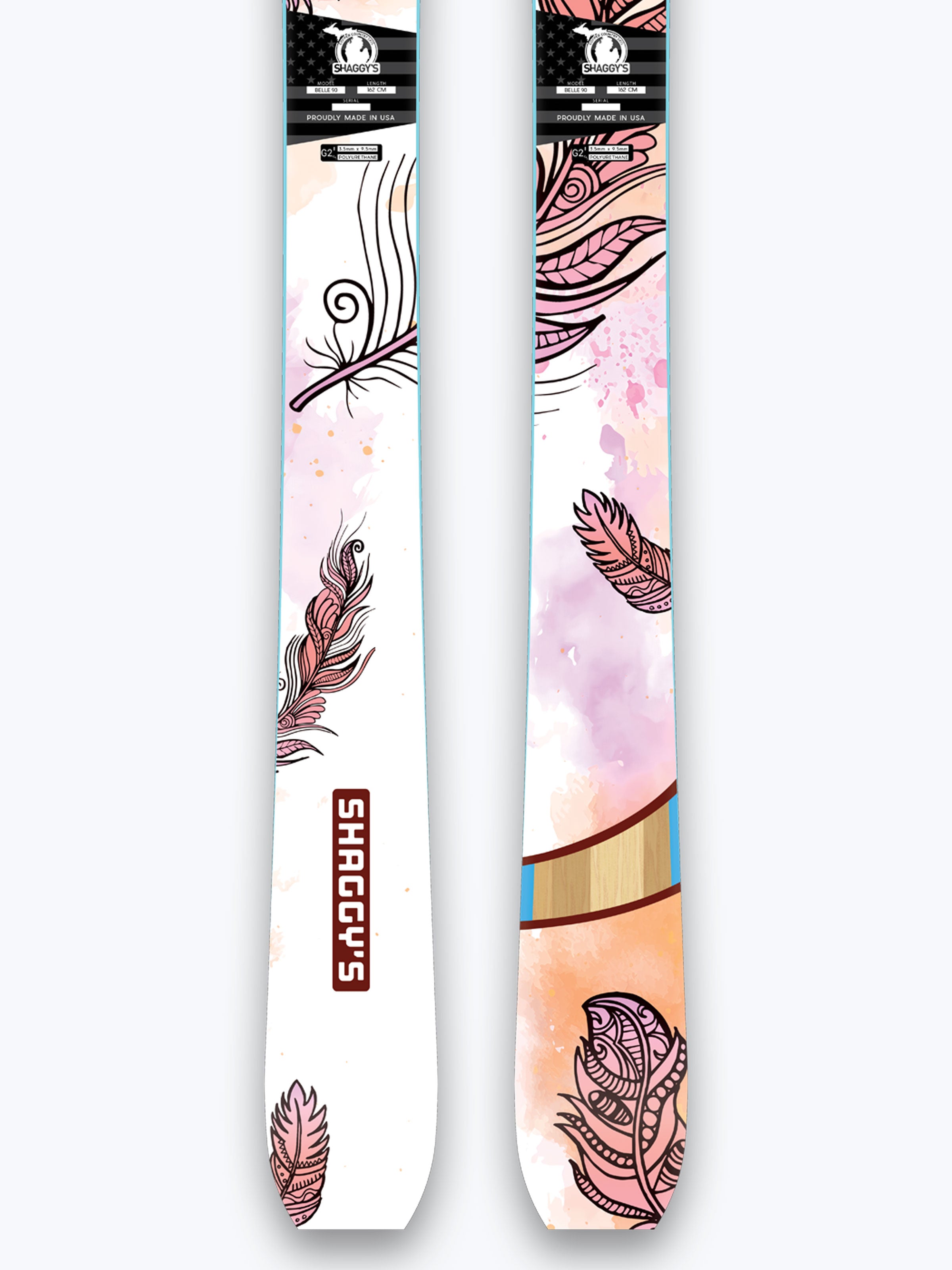 Belle 90 - Pink Feathers