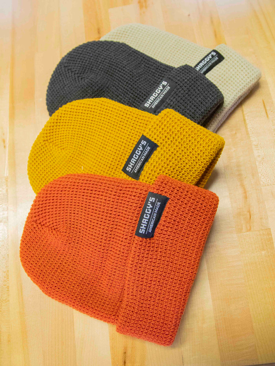 Shaggy's Waffle Knit Cuffed Beanie – Shaggy's Copper Country Shaggy's Waffle Knit Cuffed Beanie – Shaggy's Copper Country