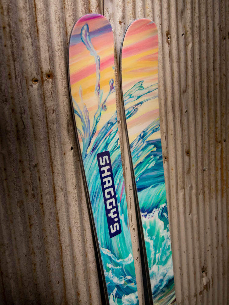 Mary Bea Summer Splash X Shaggy's Collab Skis