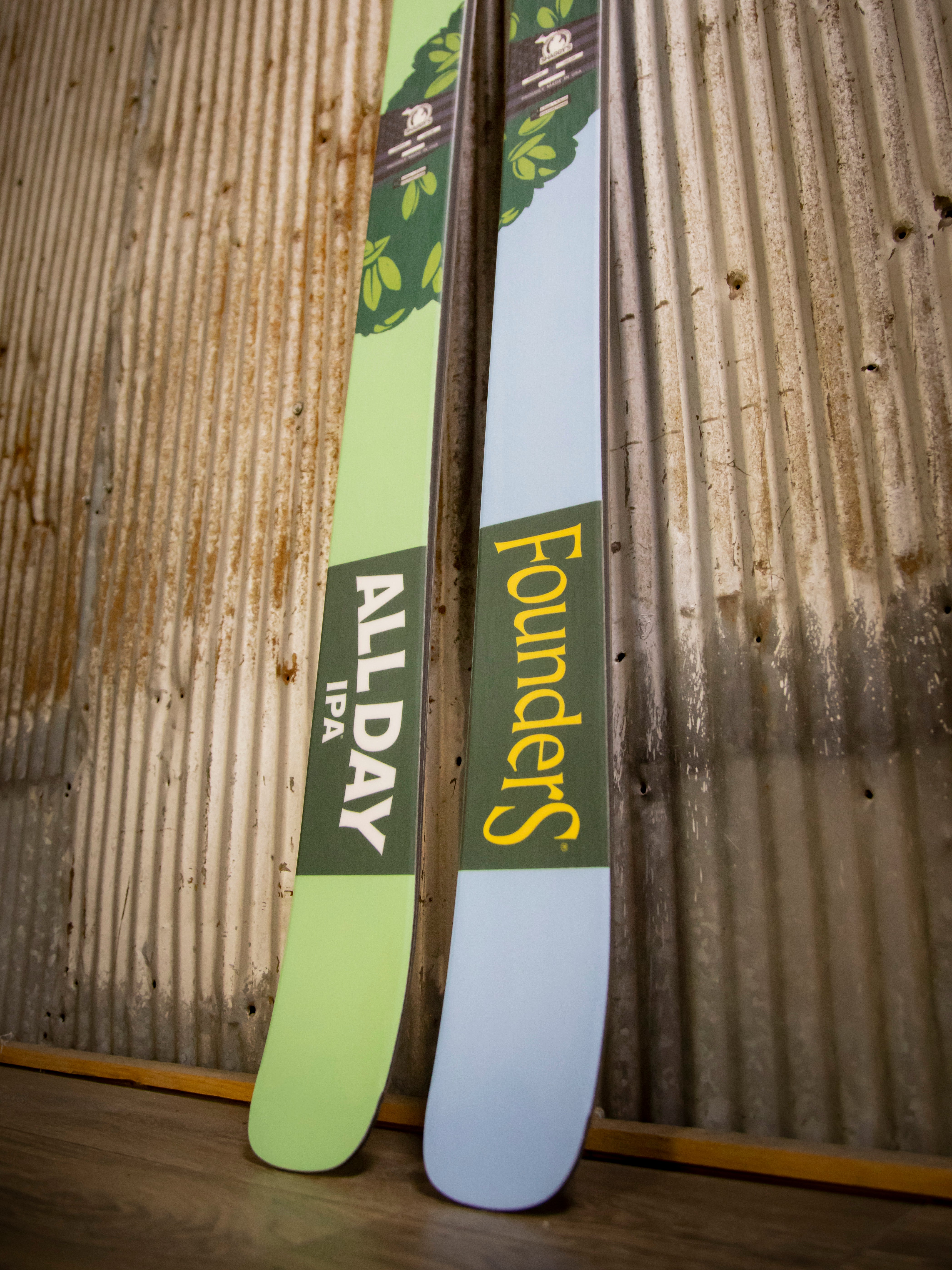 Limited Edition Founders Brewery All Day IPA Skis