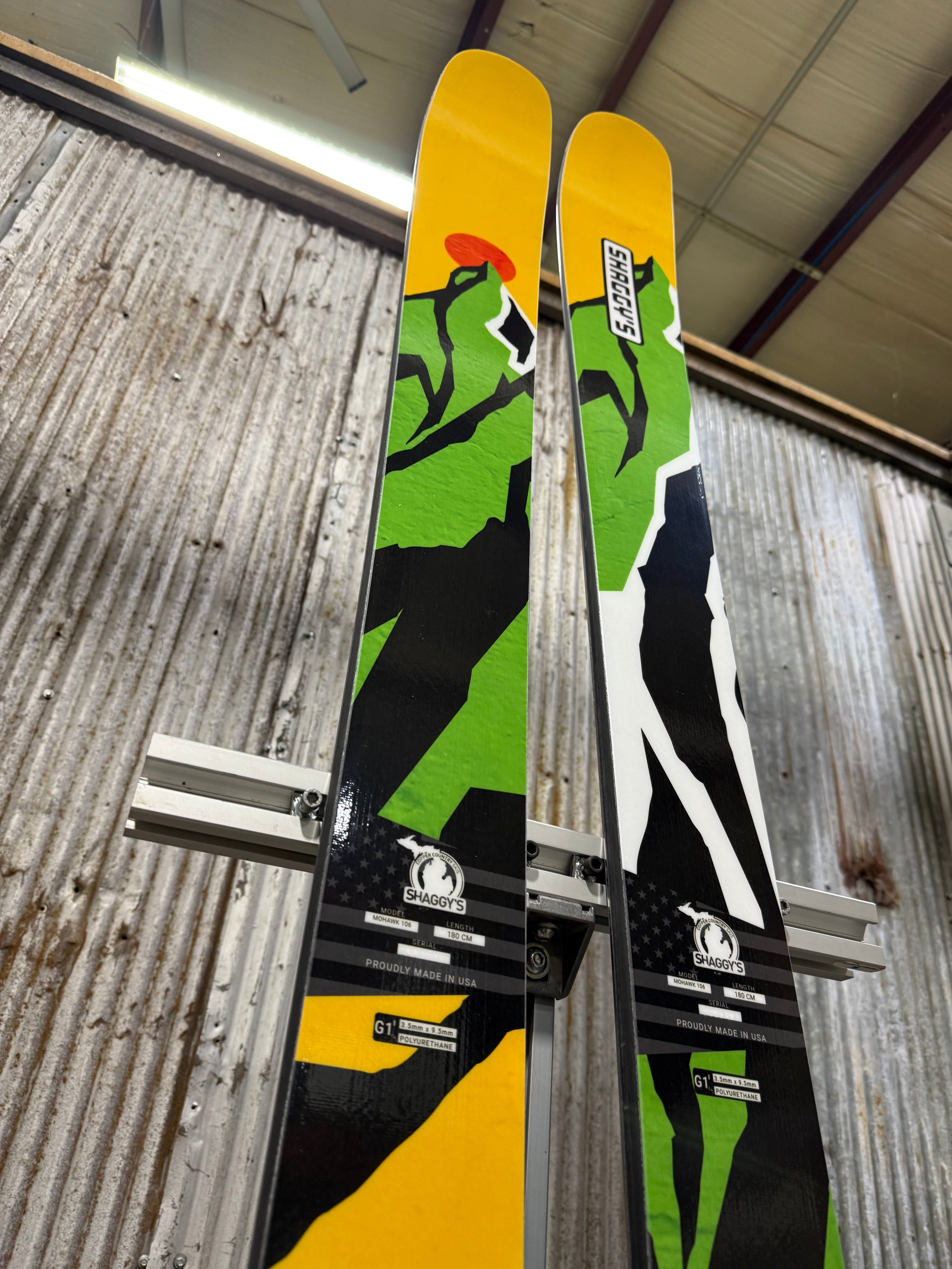 Mohawk 106 - 180 cm (Pre-Built) Yellow/Green Mtns