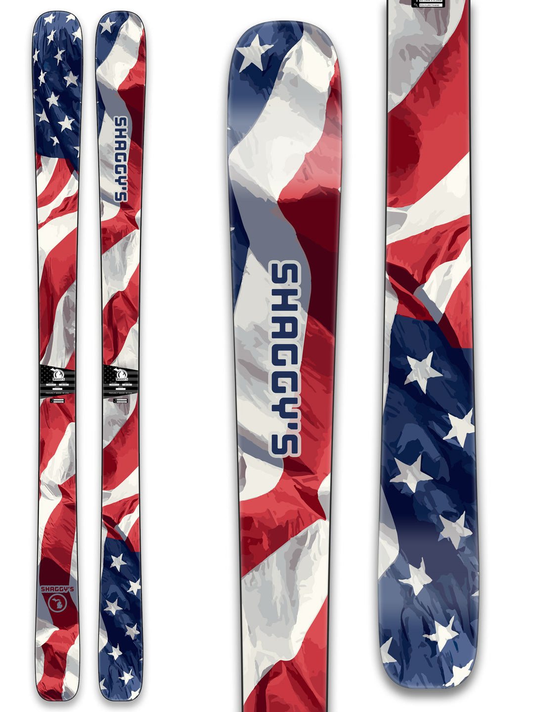 In Stock - Limited Edition America! Skis