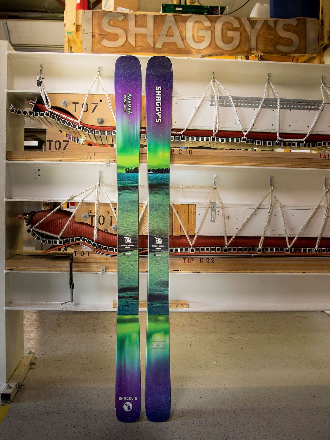 Limited Edition Northern Lights Skis