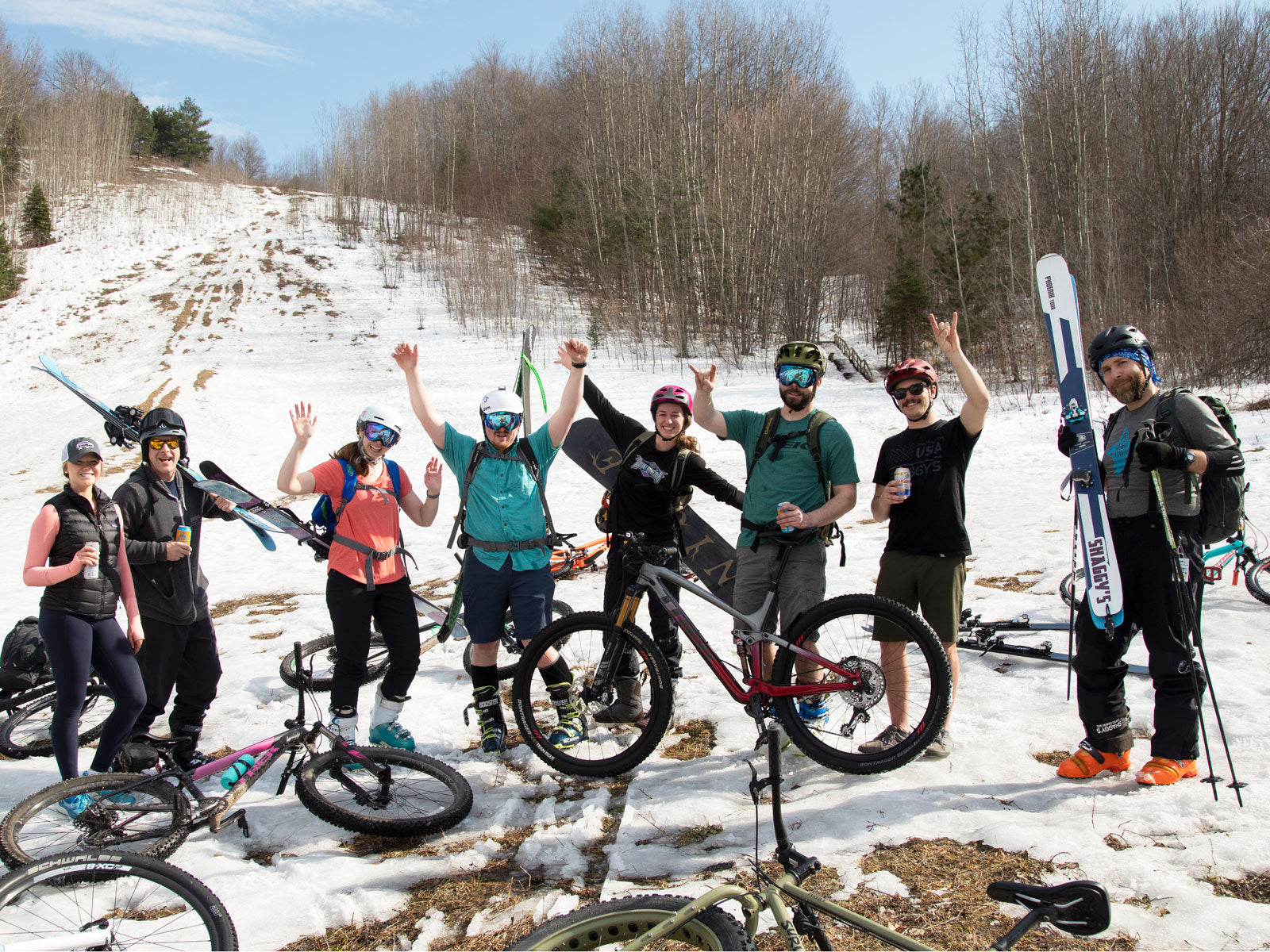 Video: Last Strip of Winter - Spring Skiing + Biking