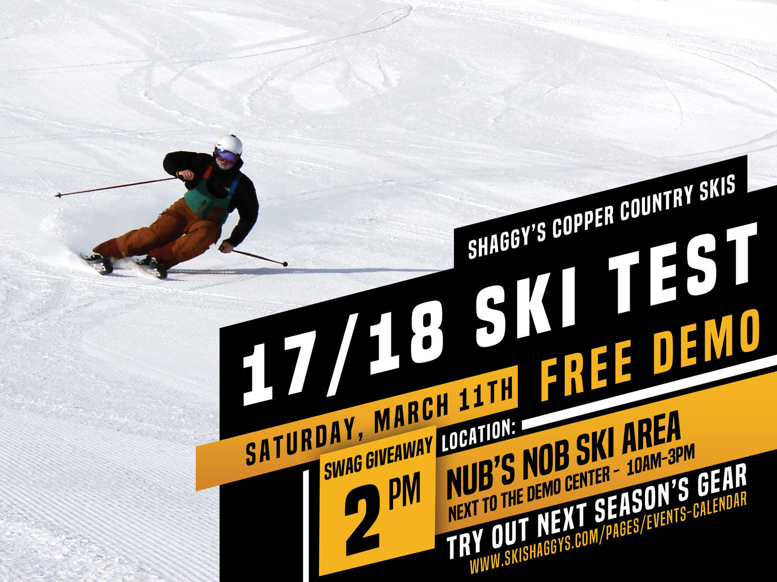 Nub's Nob 2018 Ski Lineup Testing - 3/11/17