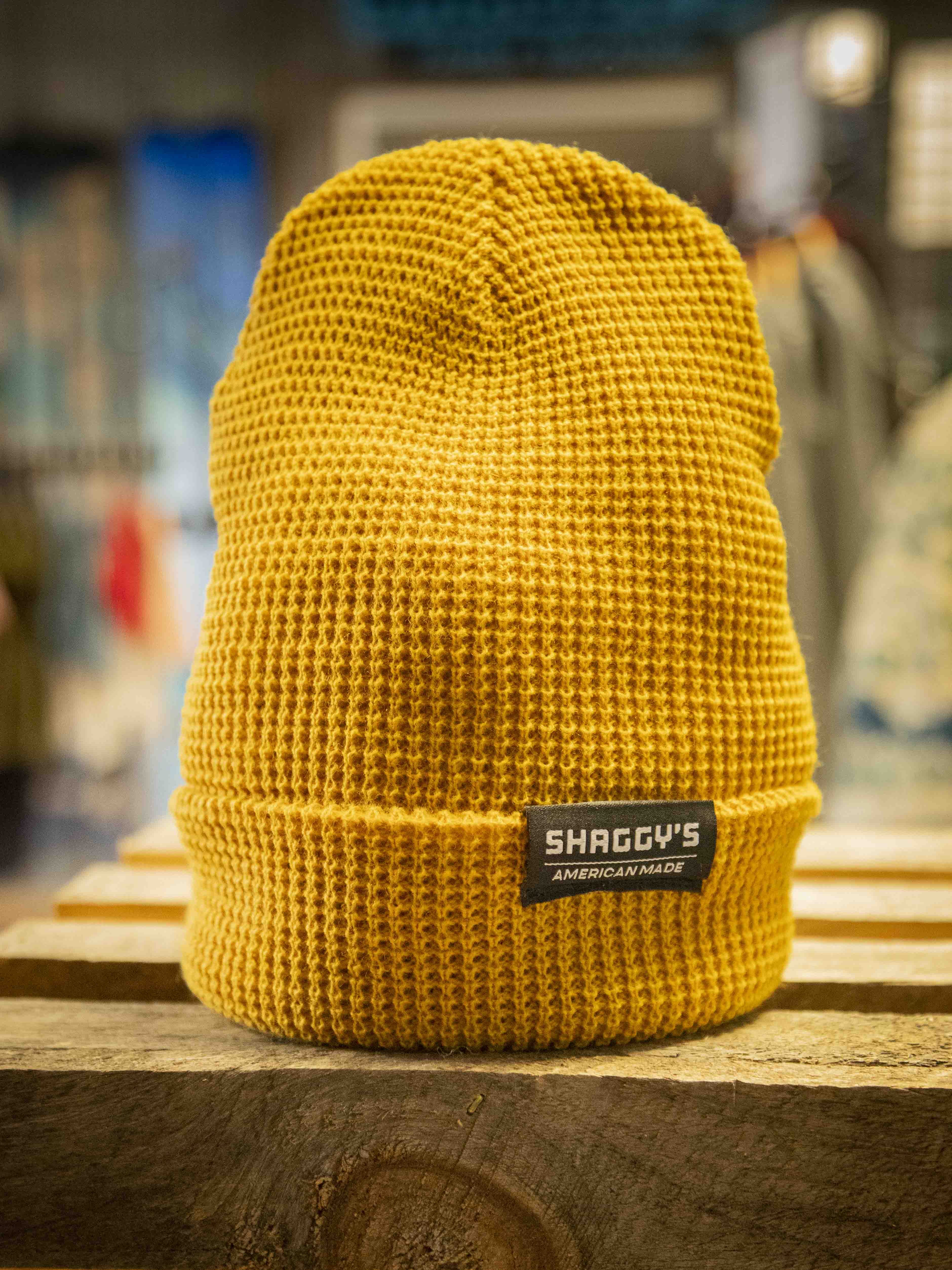 Shaggy's Waffle Knit Cuffed Beanie
