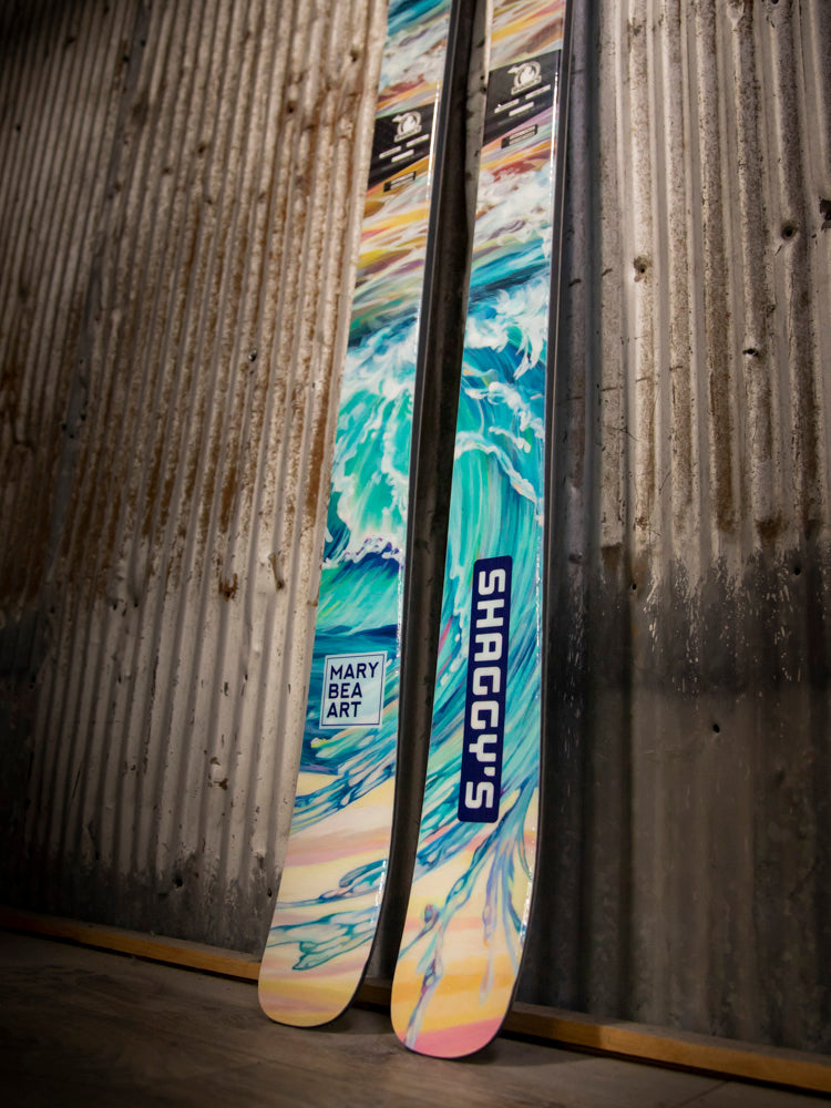 Mary Bea Summer Splash X Shaggy's Collab Skis