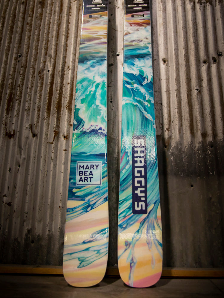 Mary Bea Summer Splash X Shaggy's Collab Skis