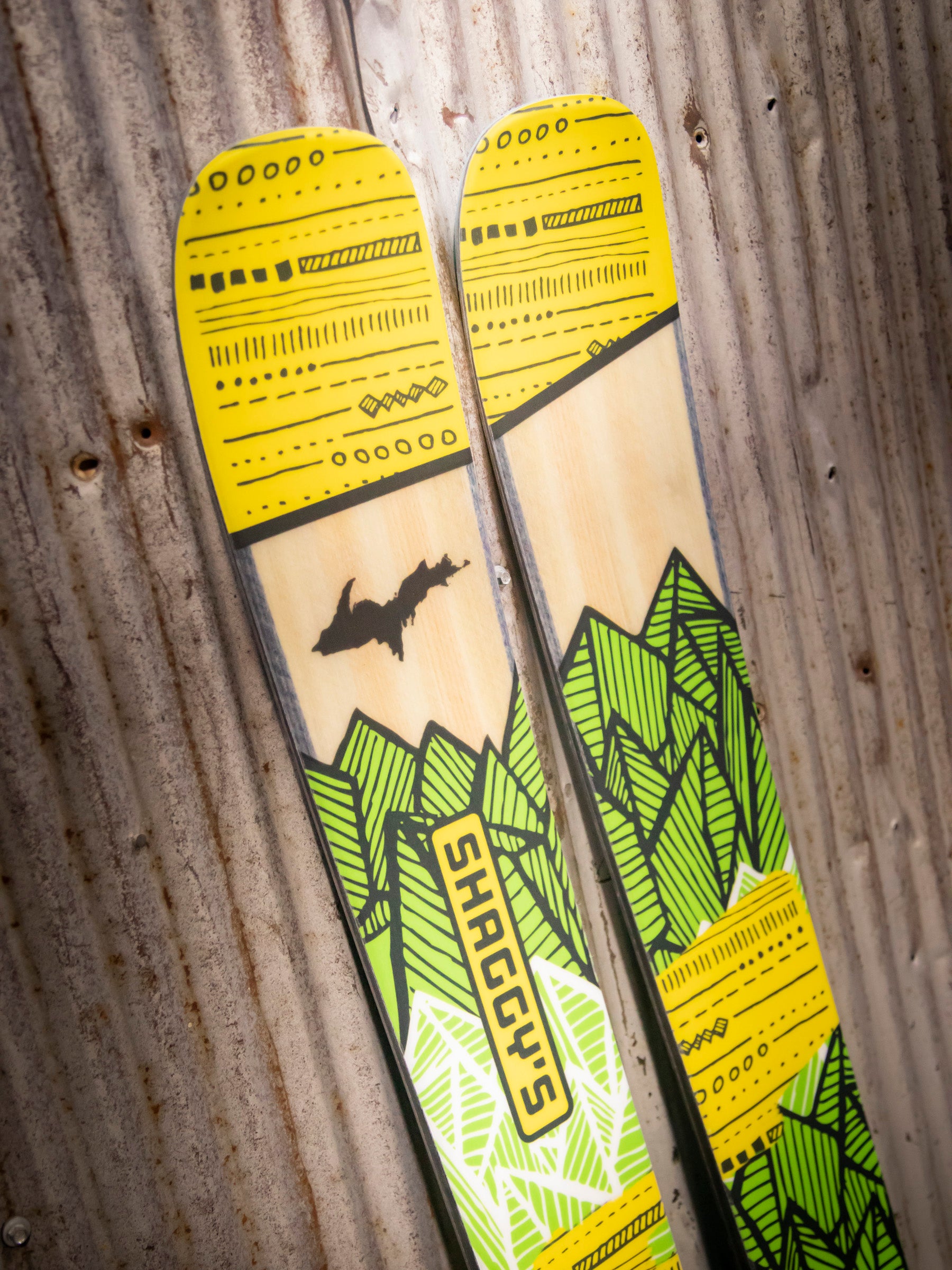 Ahmeek 105 - 168 cm (Pre-Built) Yellow/Green Mountains