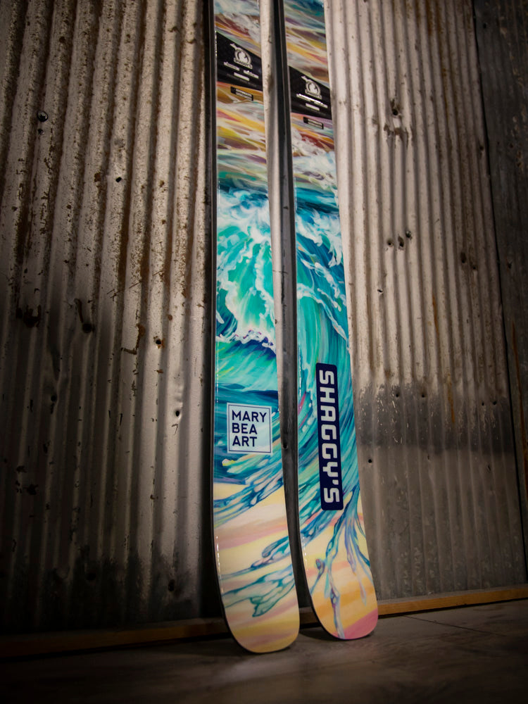 Mary Bea Summer Splash X Shaggy's Collab Skis