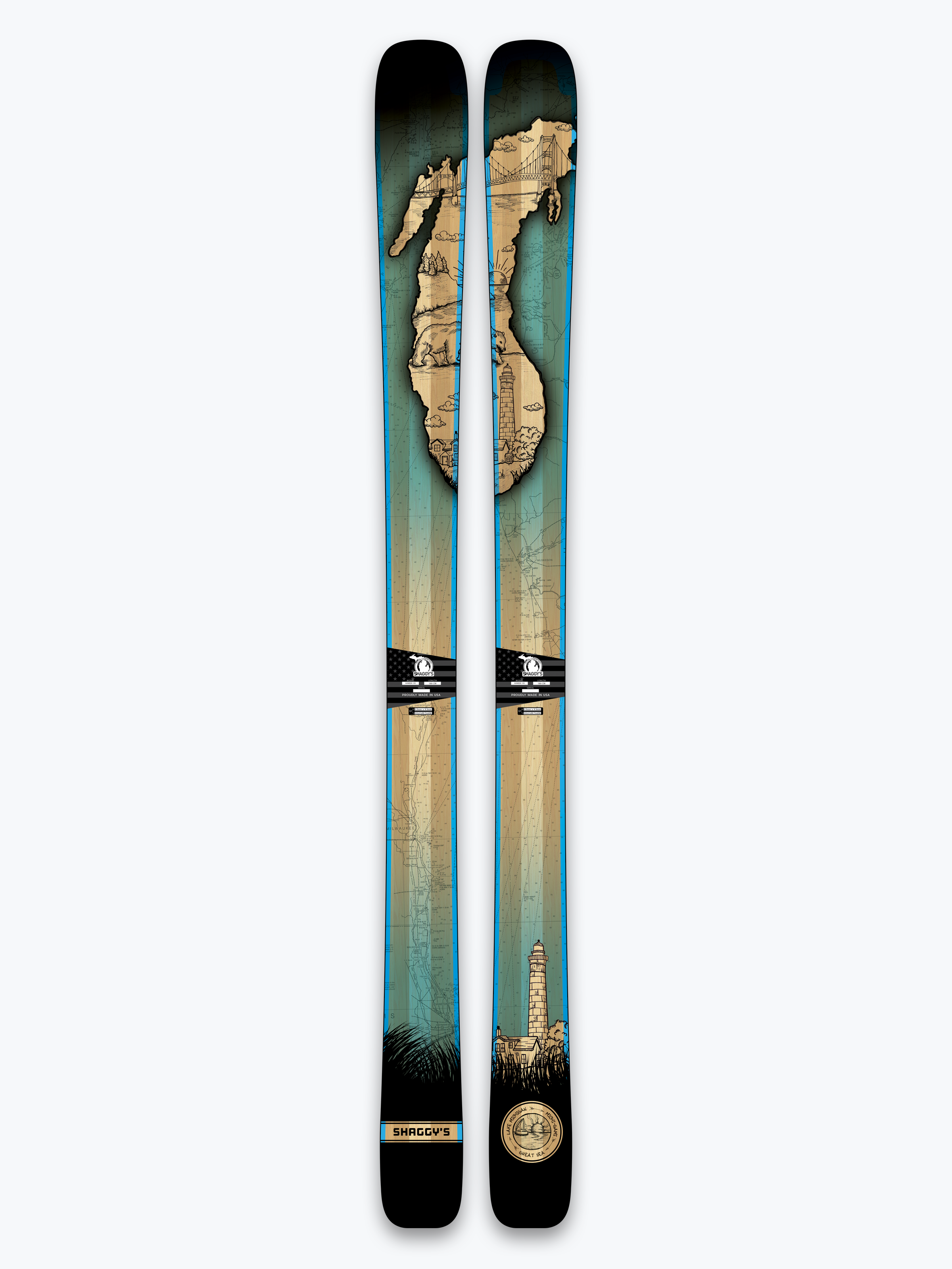Limited Edition Lake Michigan V3 Skis