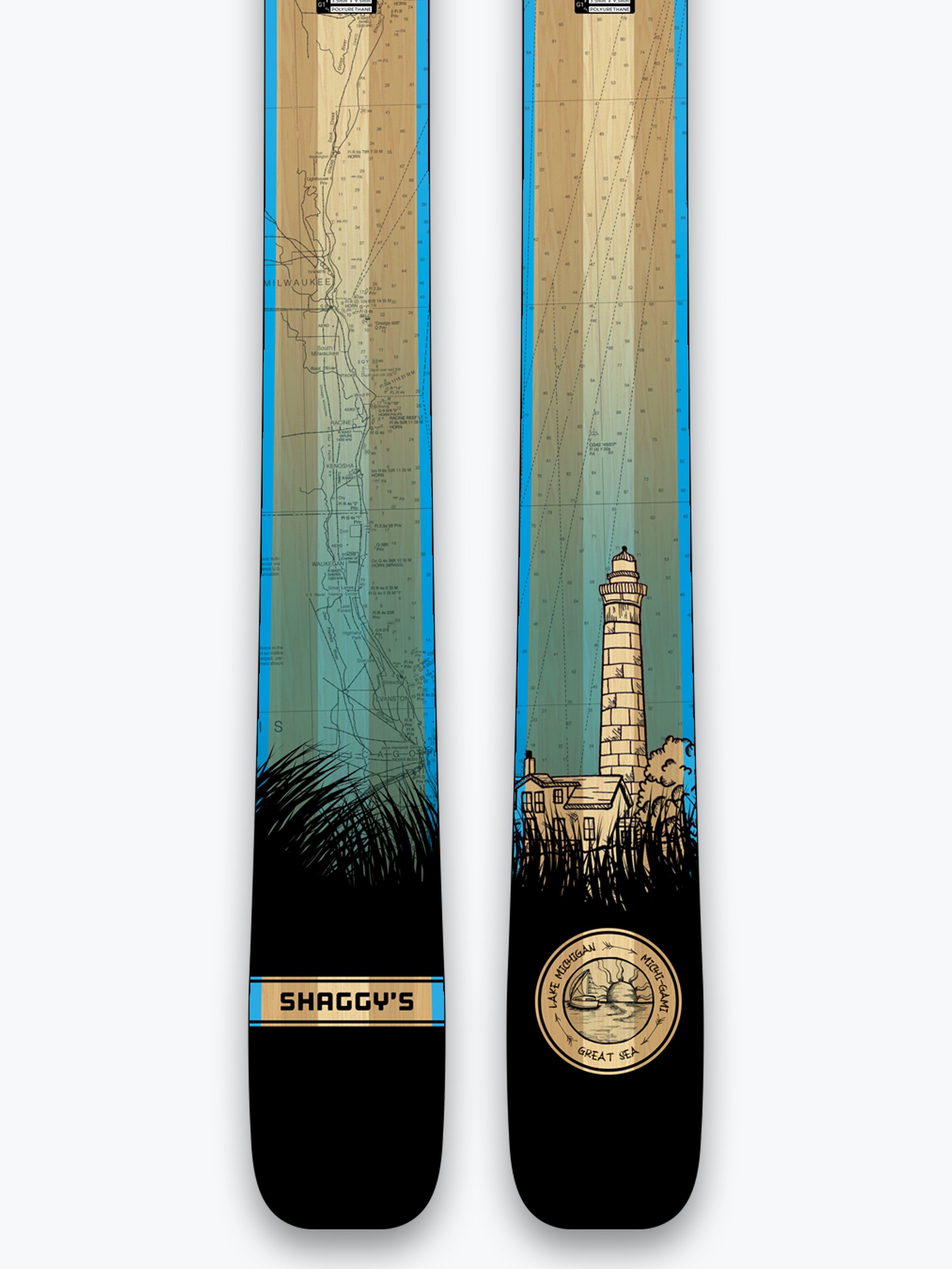 Limited Edition Lake Michigan V3 Skis
