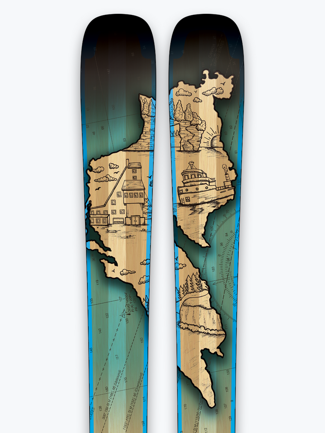 Limited Edition Lake Superior Skis V3