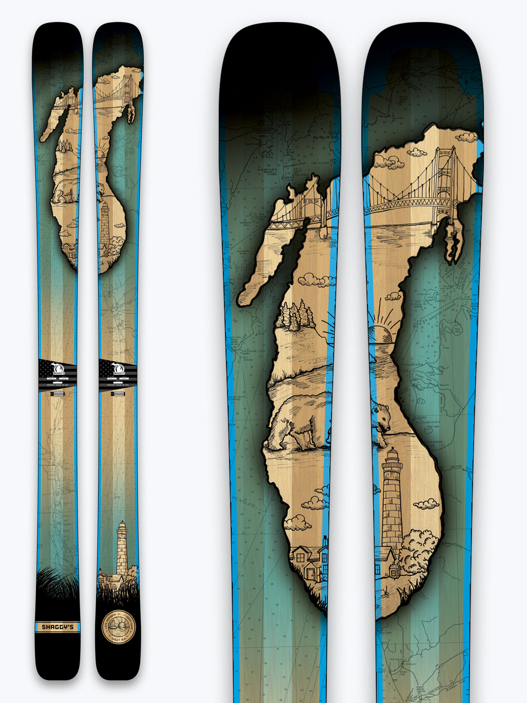 Limited Edition Lake Michigan Skis V3