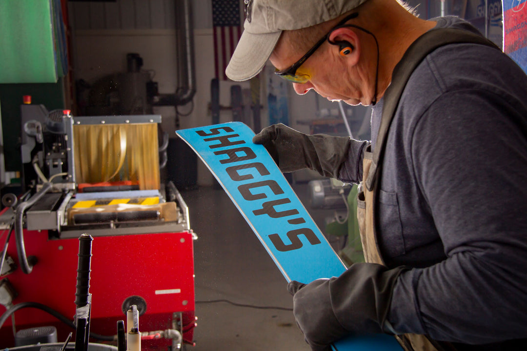 Finishing Ski Bases - Shaggy's Skis Base Finish - Tuning Skis - American Ski Factory