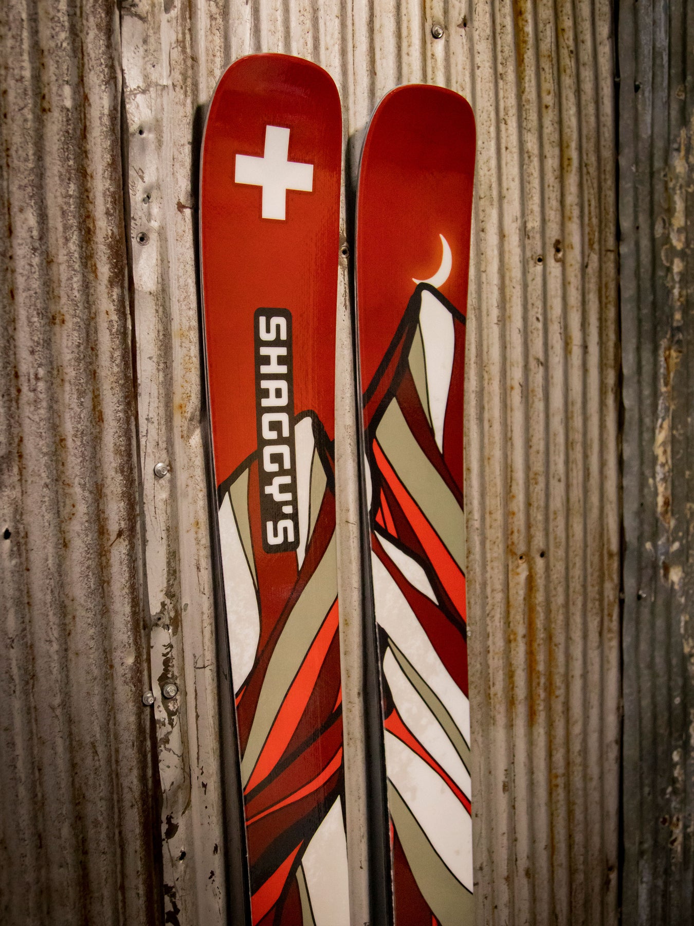 Limited Edition Ski Patrol Skis Shaggy's Copper Country Skis