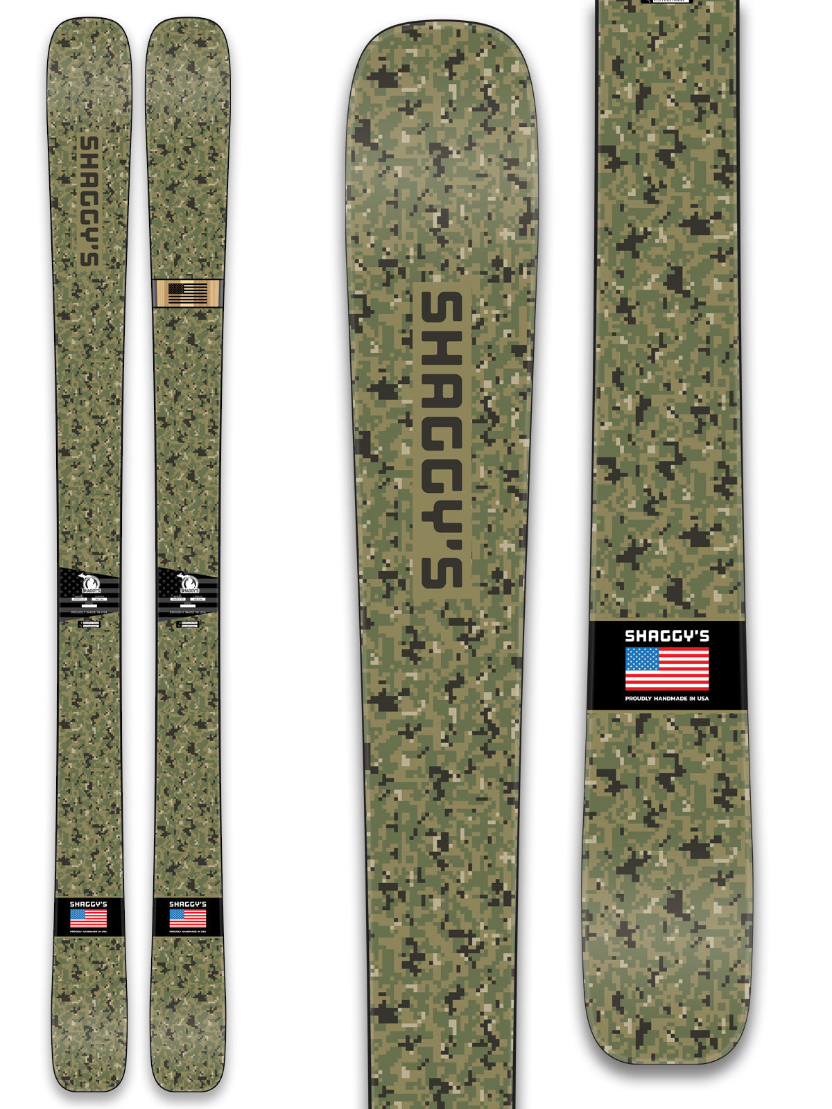 Limited Edition Digital Camo Skis