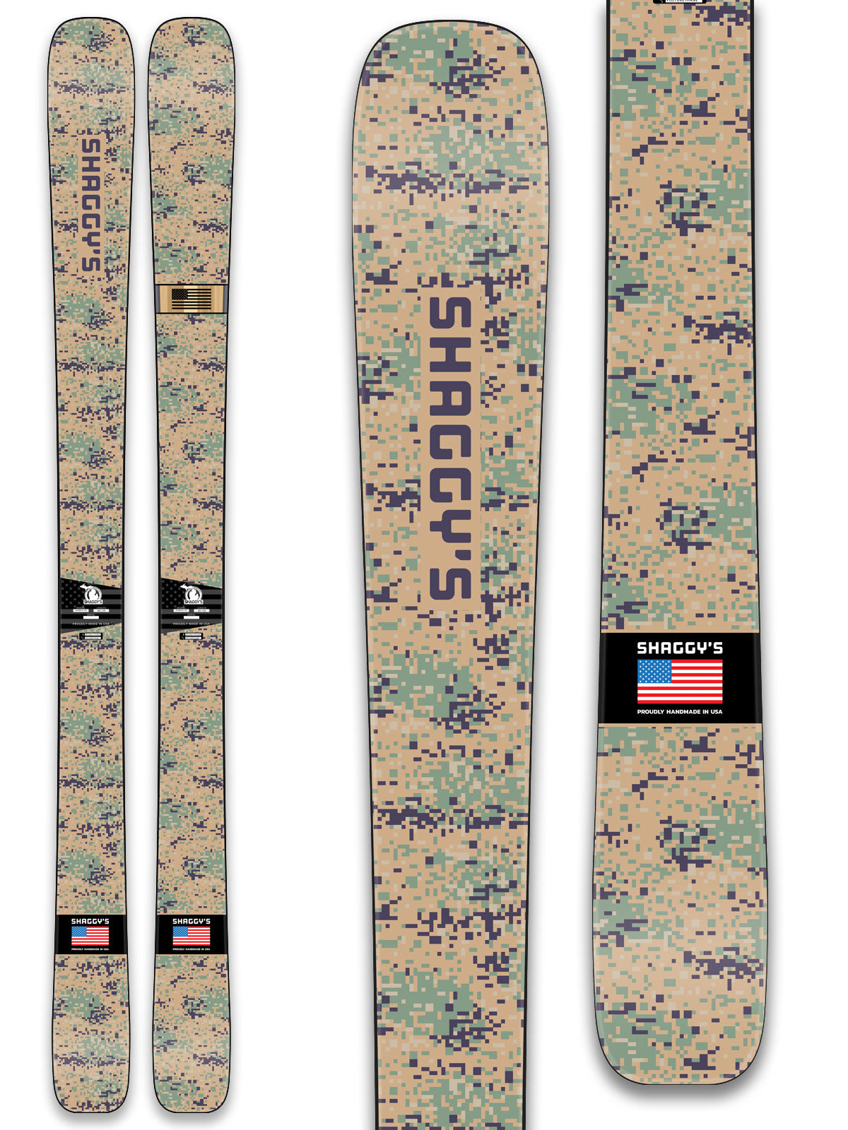 Limited Edition Digital Camo Skis