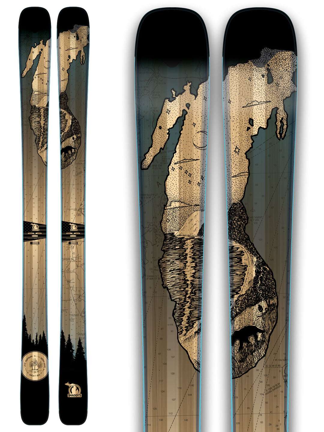 Limited Edition Lake Michigan Skis