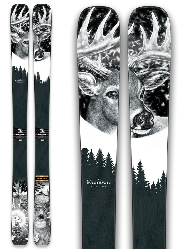 Limited Edition Wilderness Collection Skis - Whitetail Buck